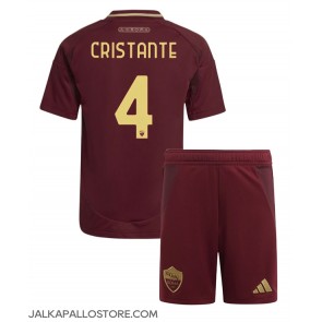 AS Roma Bryan Cristante #4 Kotipaita Lapsille 2024-25 Lyhythihainen (+ shortsit)